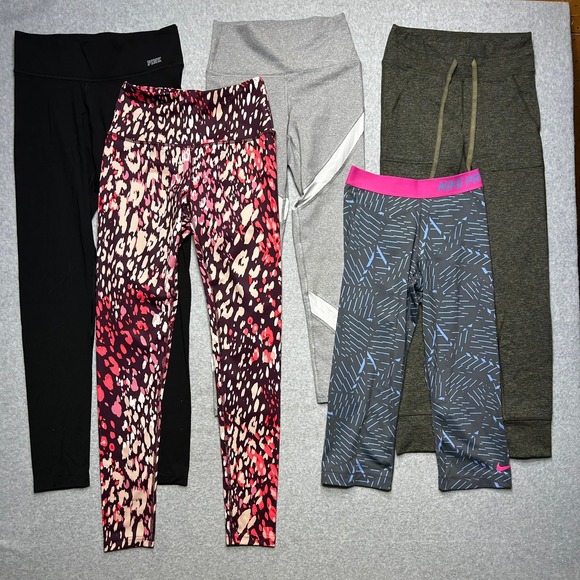 Nike Pants - Nike PINK Aerie Fila Leggings Bundle Womens S Multi Color Spandex Athleisure
